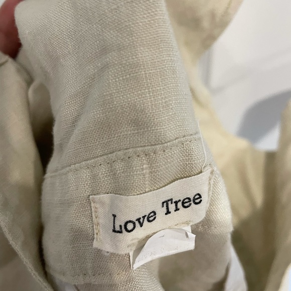 white canvas overall shorts - Picture 2 of 3